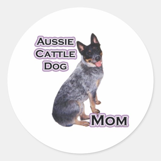 Australisch vee hond mam 4 - Sticker (Voorkant)
