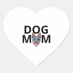 Australisch vee hond moeder Premium 2 Hart Sticker