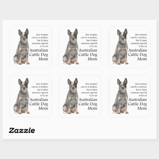 Australisch vee hond moeder Stickers (Vel)