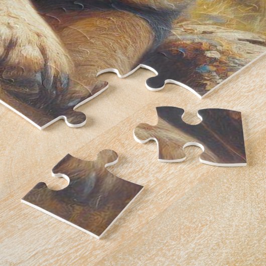  Australisch vee hond schilderen Legpuzzel (Zijkant)