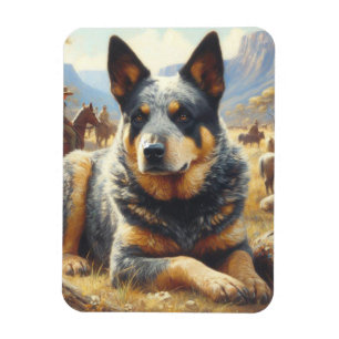 Australisch vee hond schilderen Magneet