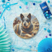  Australisch vee hond schilderen Papieren Bordje (Feest)