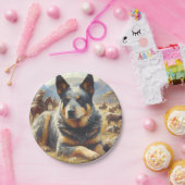  Australisch vee hond schilderen Papieren Bordje (Feest)