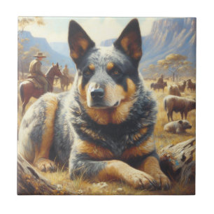 Australisch vee hond schilderen Tegeltje