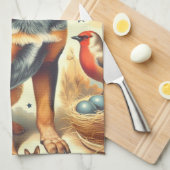 Australisch vee hond schilderen Theedoek (Quarter Fold)