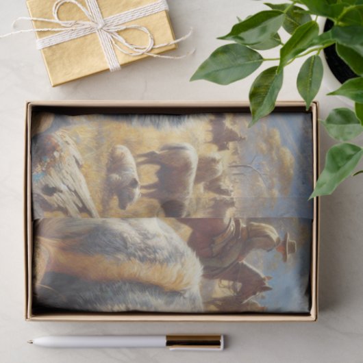  Australisch vee hond schilderen Tissuepapier (Geschenk)