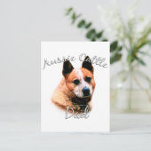 Australisch vee hond vader 2 briefkaart (Staand voorkant)