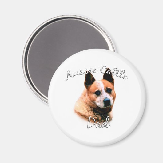 Australisch vee hond vader 2 magneet (Voorkant / Achterkant)