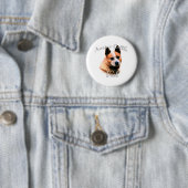 Australisch vee hond vader 2 ronde button 5,7 cm (In situ)