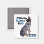 Australisch vee hond vader 4 - magneet (Voorkant / Achterkant)