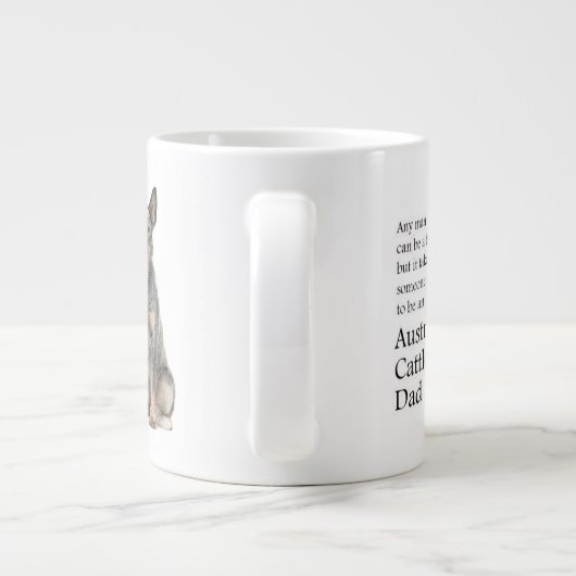 Australisch vee hond vader jumbo Mok (Achterkant)