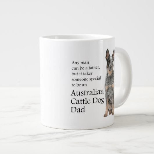 Australisch vee hond vader jumbo Mok (Voorkant rechts)