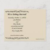 Australisch vee honden bruiloft Save the Date Aankondigingskaart (Achterkant)