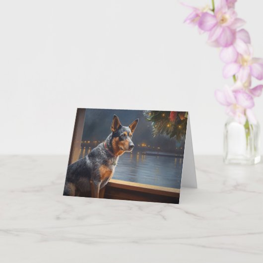 Australisch vee Kerstmis Cruise Pawsome Vakantie Kaart (Orchidee)