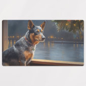 Australisch vee Kerstmis Cruise Pawsome Vakantie Labels (Design 2)