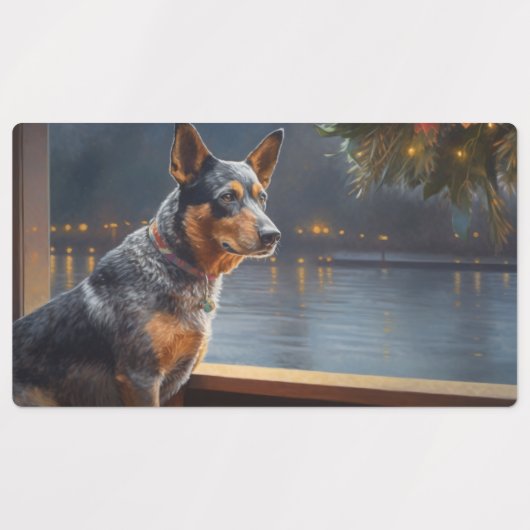 Australisch vee Kerstmis Cruise Pawsome Vakantie Labels (Design 1)