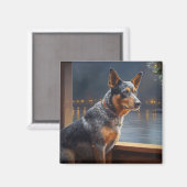 Australisch vee Kerstmis Cruise Pawsome Vakantie Magneet (Voorkant / Achterkant)