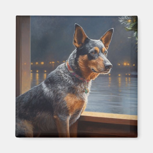 Australisch vee Kerstmis Cruise Pawsome Vakantie Magneet (Voorkant)