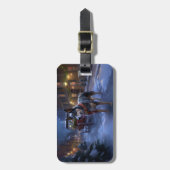 Australisch vee Kerstmis Feestelijk Seizoen Bagagelabel (Voorkant verticaal)