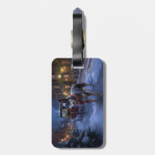 Australisch vee Kerstmis Feestelijk Seizoen Bagagelabel (Achterkant verticaal)