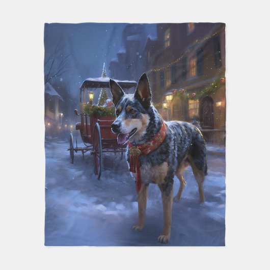Australisch vee Kerstmis Feestelijk Seizoen Fleece Deken (Voorkant)