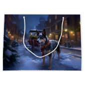 Australisch vee Kerstmis Feestelijk Seizoen Groot Cadeauzakje (Voorkant)