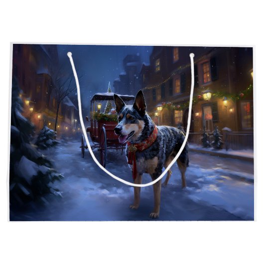 Australisch vee Kerstmis Feestelijk Seizoen Groot Cadeauzakje (Achterkant)