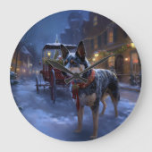 Australisch vee Kerstmis Feestelijk Seizoen Grote Klok (Voorkant)