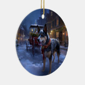 Australisch vee Kerstmis Feestelijk Seizoen Keramisch Ornament (Rechts)