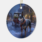 Australisch vee Kerstmis Feestelijk Seizoen Keramisch Ornament (Links)