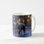 Australisch vee Kerstmis Feestelijk Seizoen Koffiemok (Voorkant rechts)