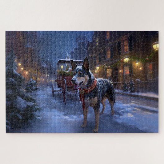 Australisch vee Kerstmis Feestelijk Seizoen Legpuzzel (Horizontaal)