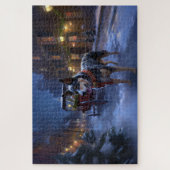 Australisch vee Kerstmis Feestelijk Seizoen Legpuzzel (Verticaal)