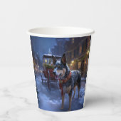 Australisch vee Kerstmis Feestelijk Seizoen Papieren Bekers (Achterkant)