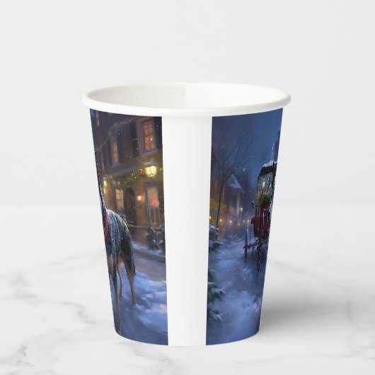 Australisch vee Kerstmis Feestelijk Seizoen Papieren Bekers (Links)