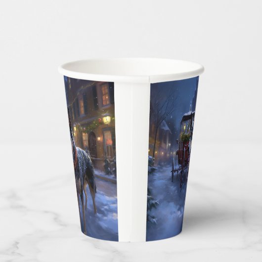 Australisch vee Kerstmis Feestelijk Seizoen Papieren Bekers (Rechts)