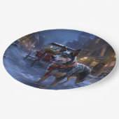 Australisch vee Kerstmis Feestelijk Seizoen Papieren Bordje (Gekanteld)