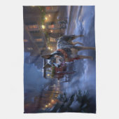 Australisch vee Kerstmis Feestelijk Seizoen Theedoek (Verticaal)