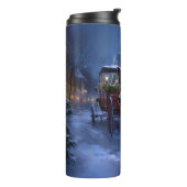 Australisch vee Kerstmis Feestelijk Seizoen Thermosbeker (Gedraaid links)