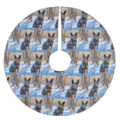 Australisch vee liet het sneeuwKerstmis Kerstboom Rok (Voorkant)