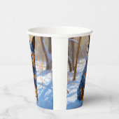 Australisch vee liet het sneeuwKerstmis Papieren Bekers (Rechts)