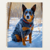 Australisch vee liet het sneeuwKerstmis Planner (Voorkant)