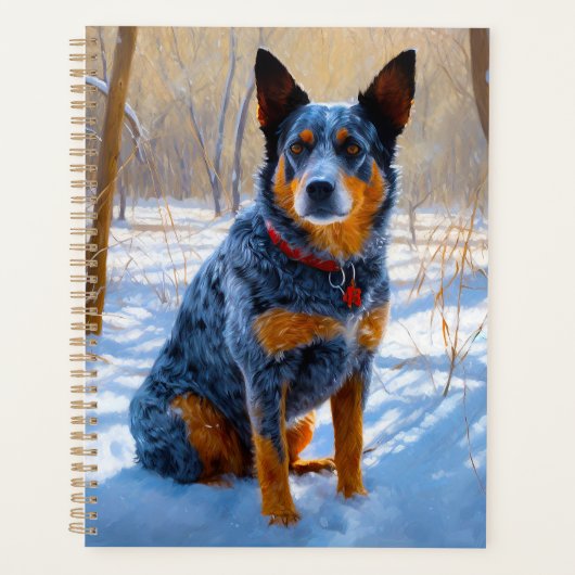 Australisch vee liet het sneeuwKerstmis Planner (Voorkant)