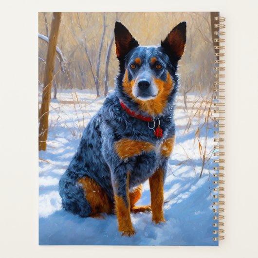 Australisch vee liet het sneeuwKerstmis Planner (Achterkant)