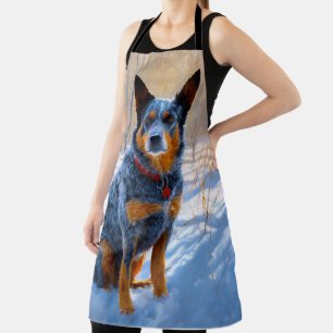 Australisch vee liet het sneeuwKerstmis Schort