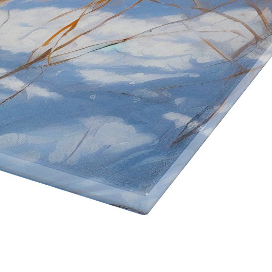 Australisch vee liet het sneeuwKerstmis Snijplank (Hoek)