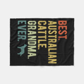 Australisch vee oma ooit Hondenliefhebbers moeder Fleece Deken (Voorkant (Horizontaal))