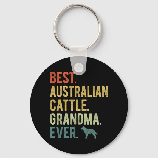Australisch vee oma ooit Hondenliefhebbers moeder Sleutelhanger (Voorkant)