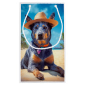 Australisch vee op het strand, hondenliefhebbers z klein cadeauzakje (Achterkant)