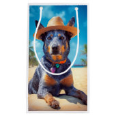 Australisch vee op het strand, hondenliefhebbers z klein cadeauzakje (Voorkant)